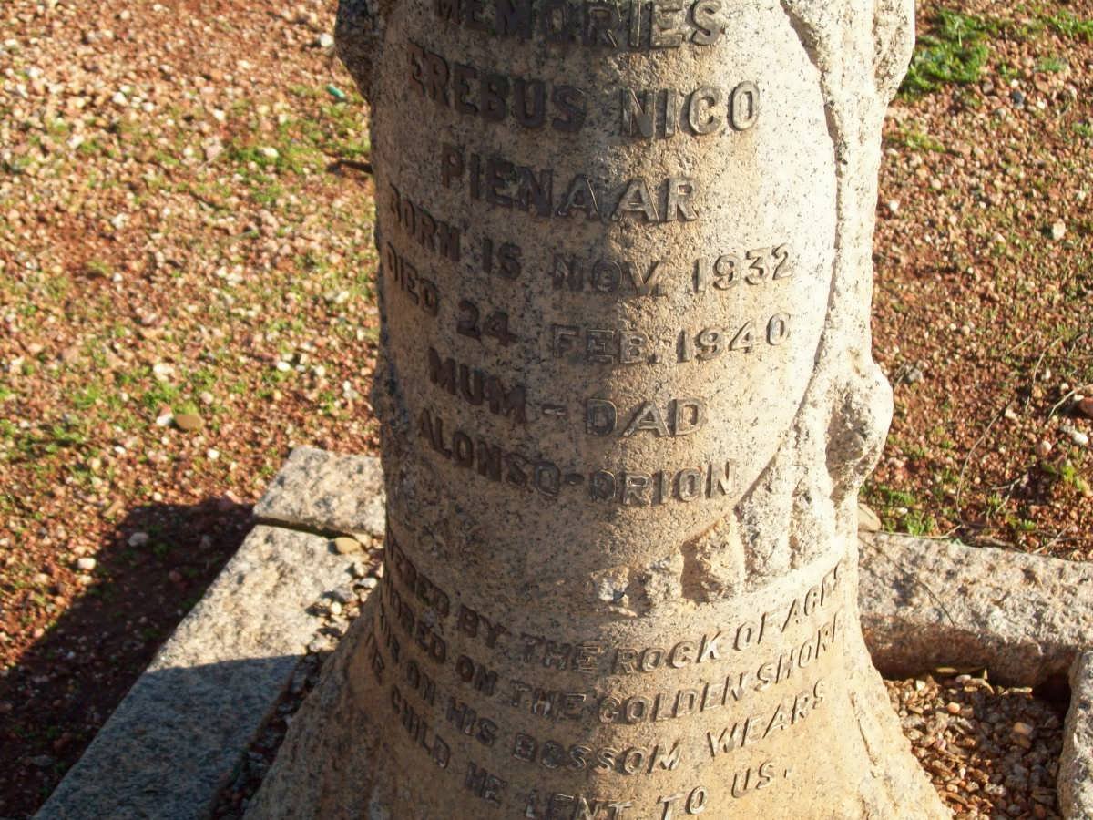 PIENAAR Erebus Nico 1932-1940