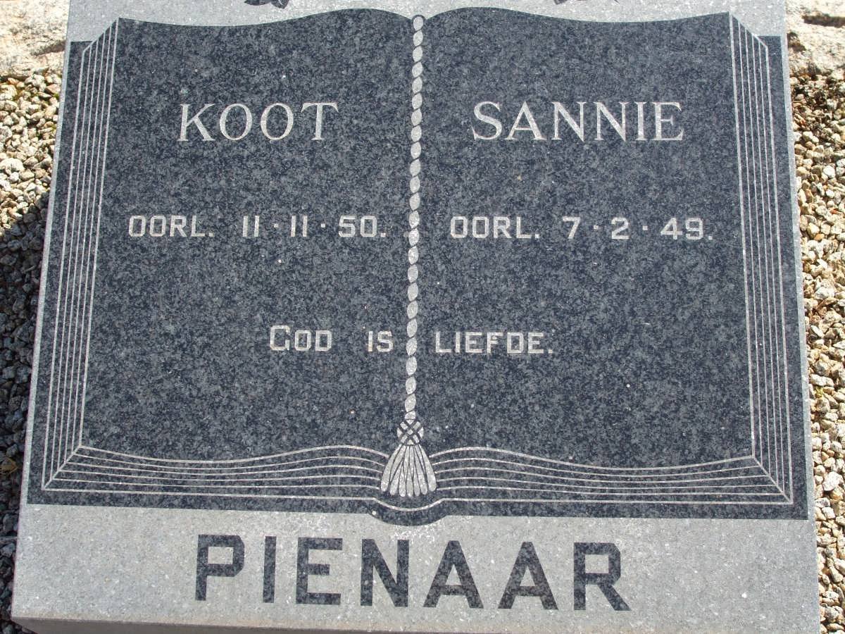 PIENAAR Koot -1950 &amp; Sannie -1949