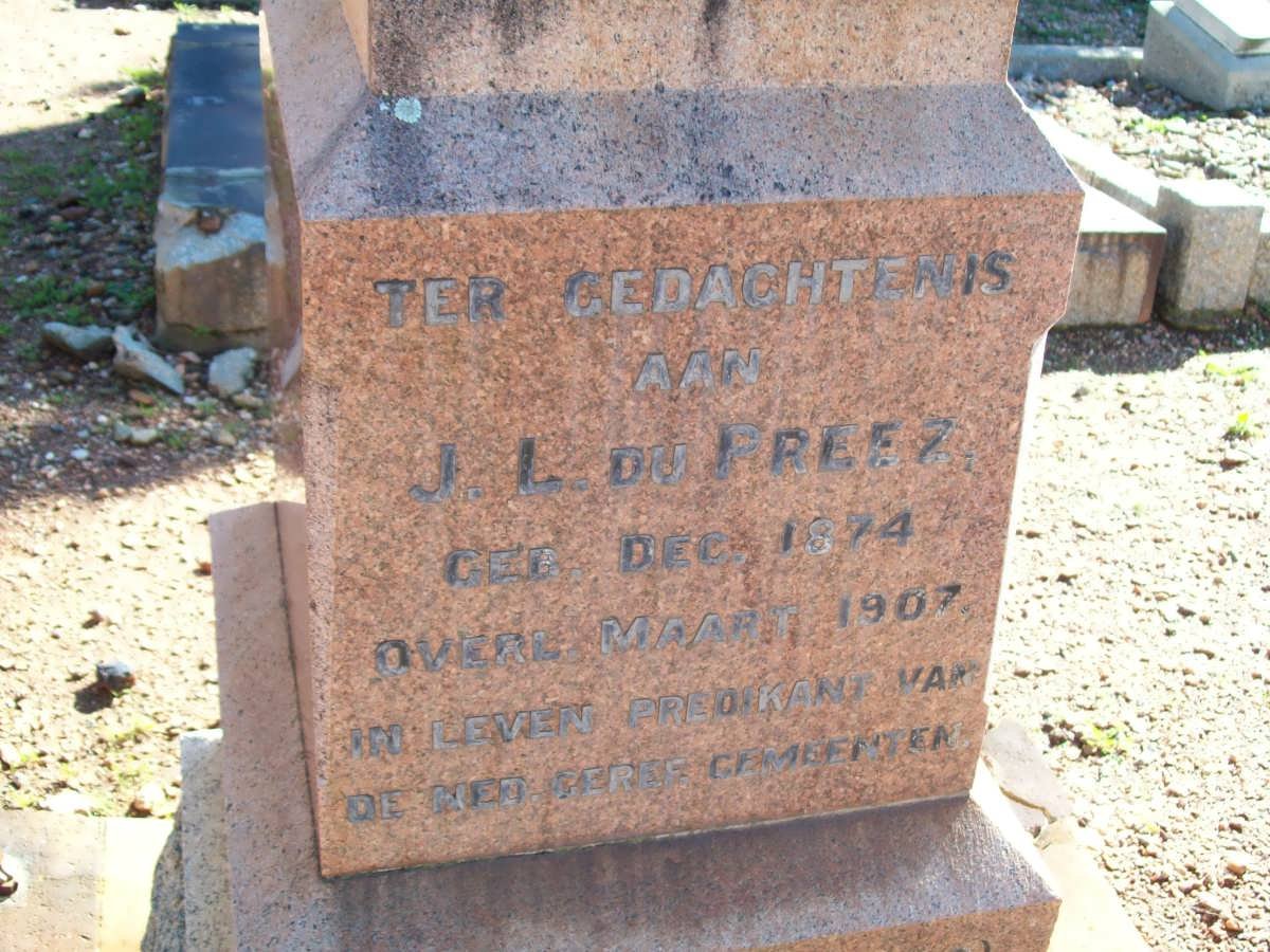 PREEZ J.L., du 1874-1907