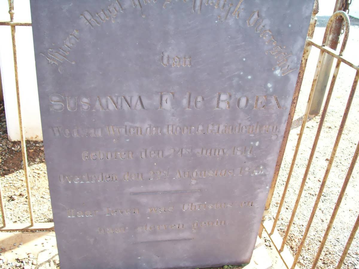 ROEX Susanna F., le 1811-18??