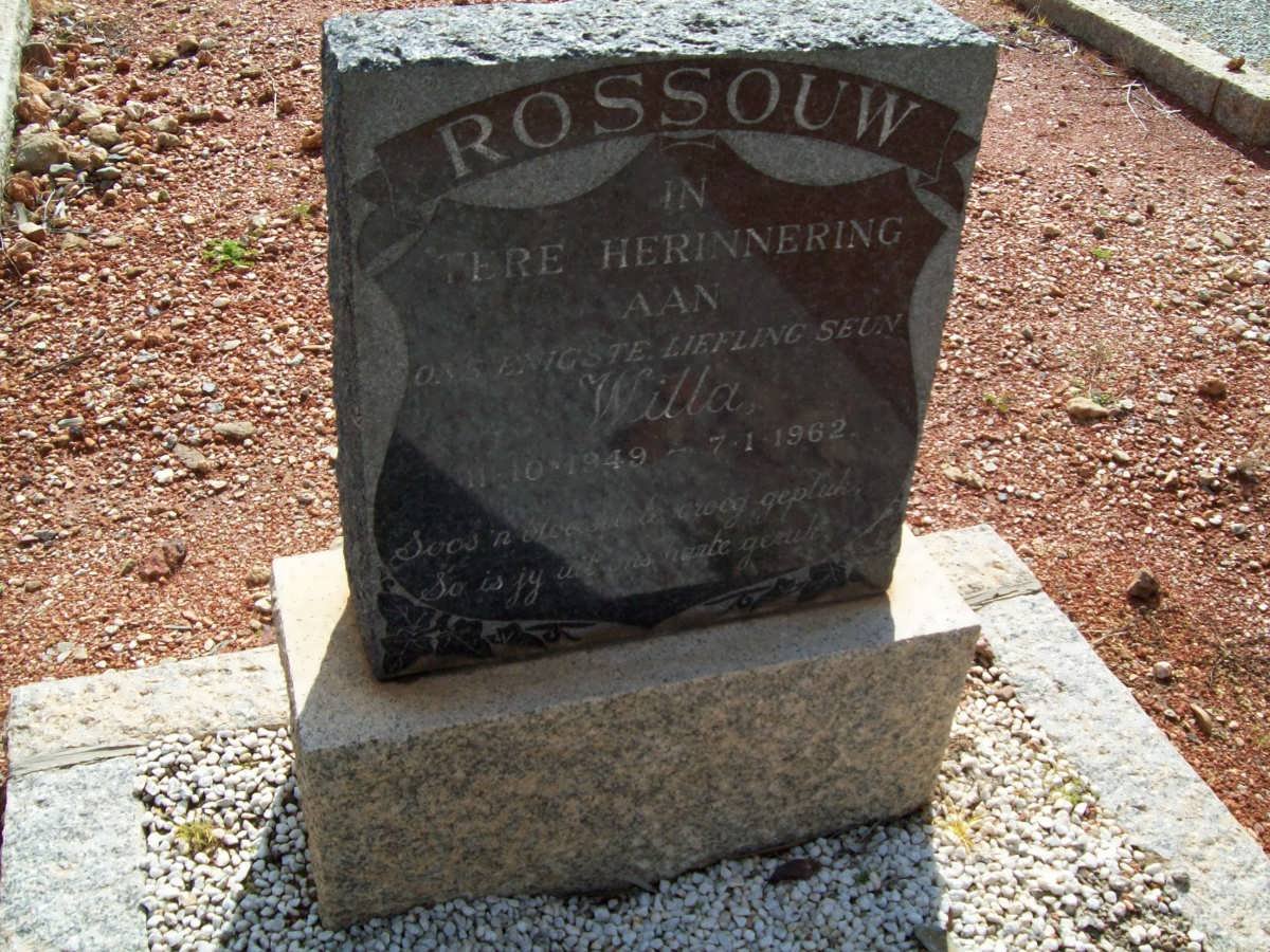 ROSSOUW Willa 1949-1962