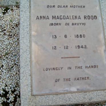 ROOD Anna Magdalena nee DE BRUYN 1880-1942