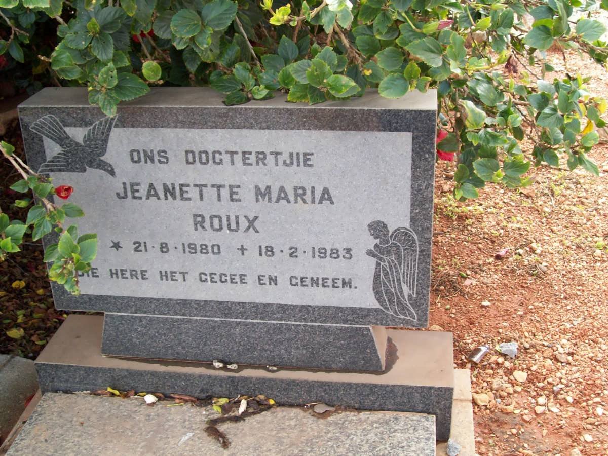ROUX Jeanette Maria 11980-1983