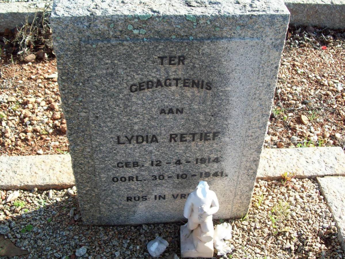 RETIEF Lydia 1914-1941
