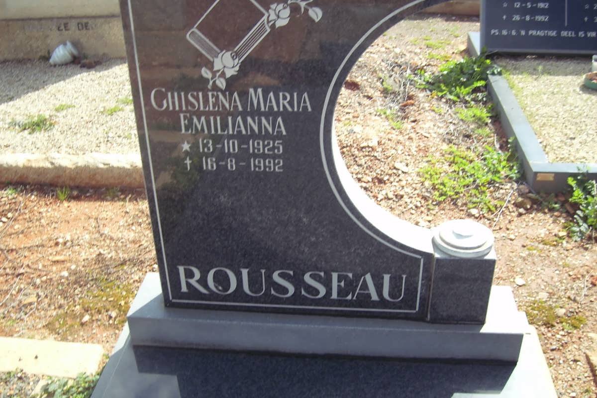 ROUSSEAU Chislena Maria Emilianna 1925-1992