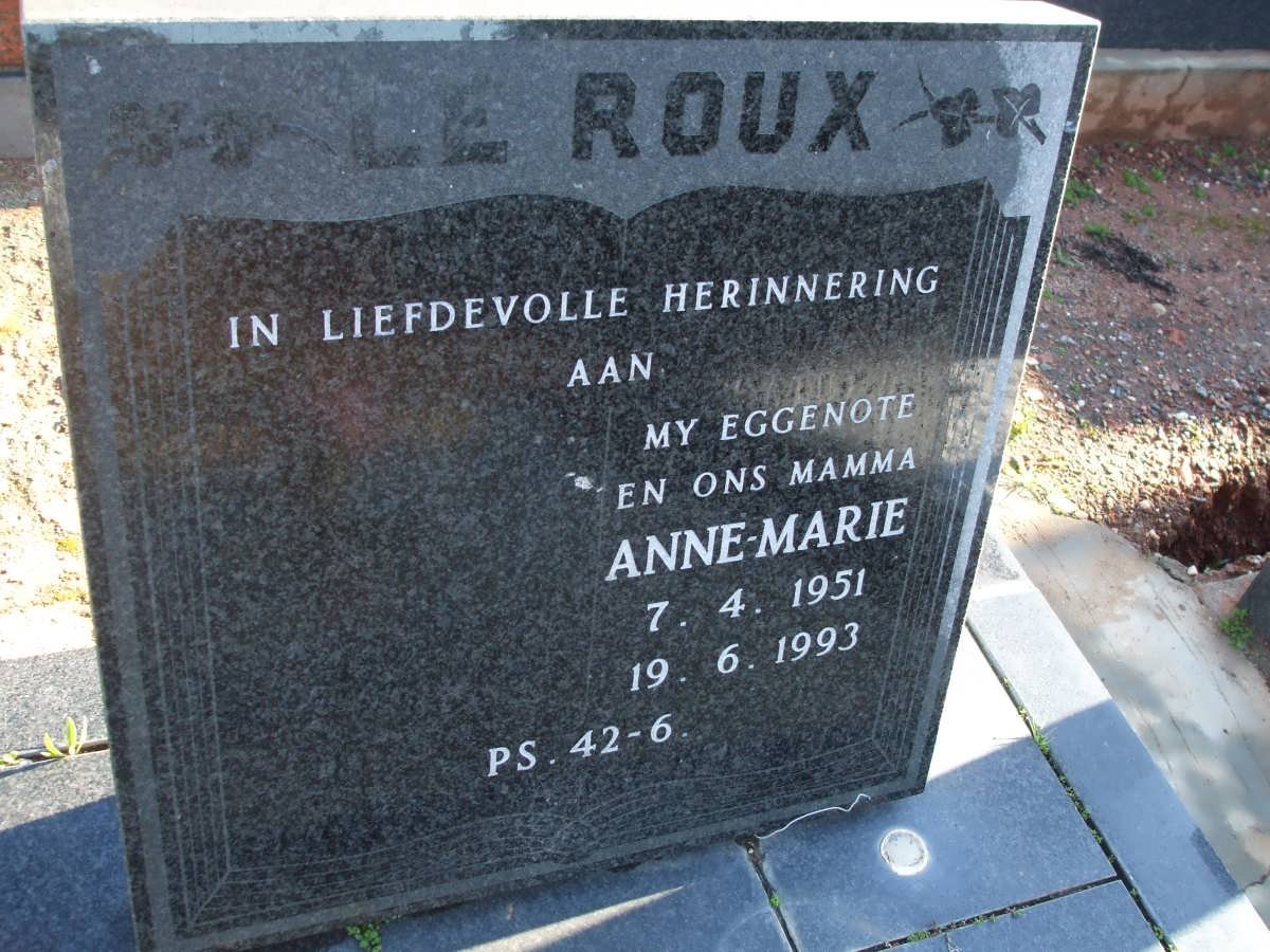 ROUX Anne-Marie, le 1951-1993