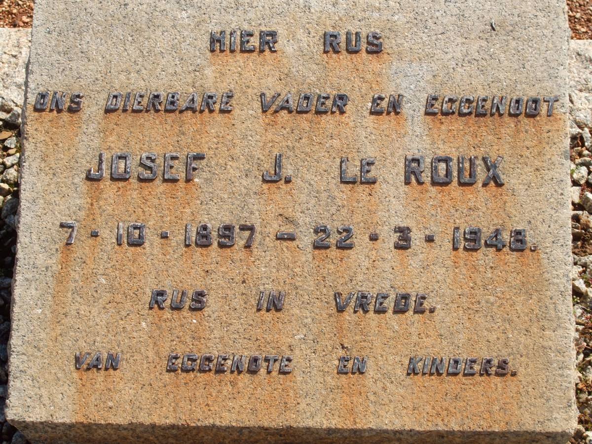 ROUX Josef J., le 1897-1948