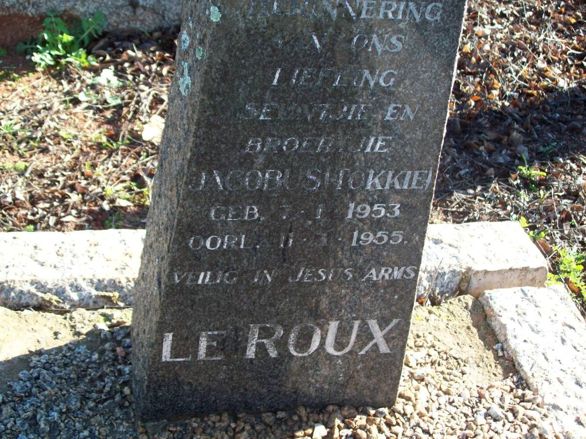 ROUX Jacobus, le 1953-1955