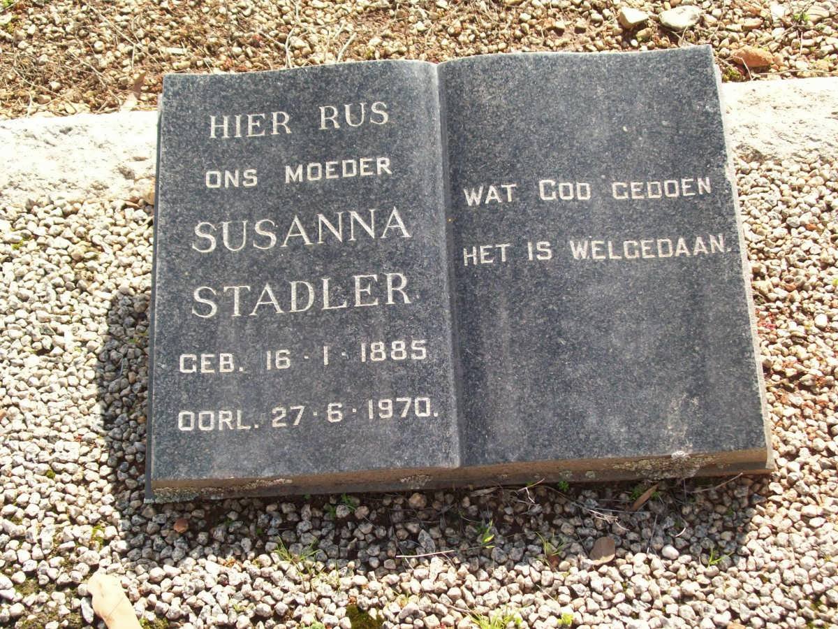 STADLER Susanna 1885-1970
