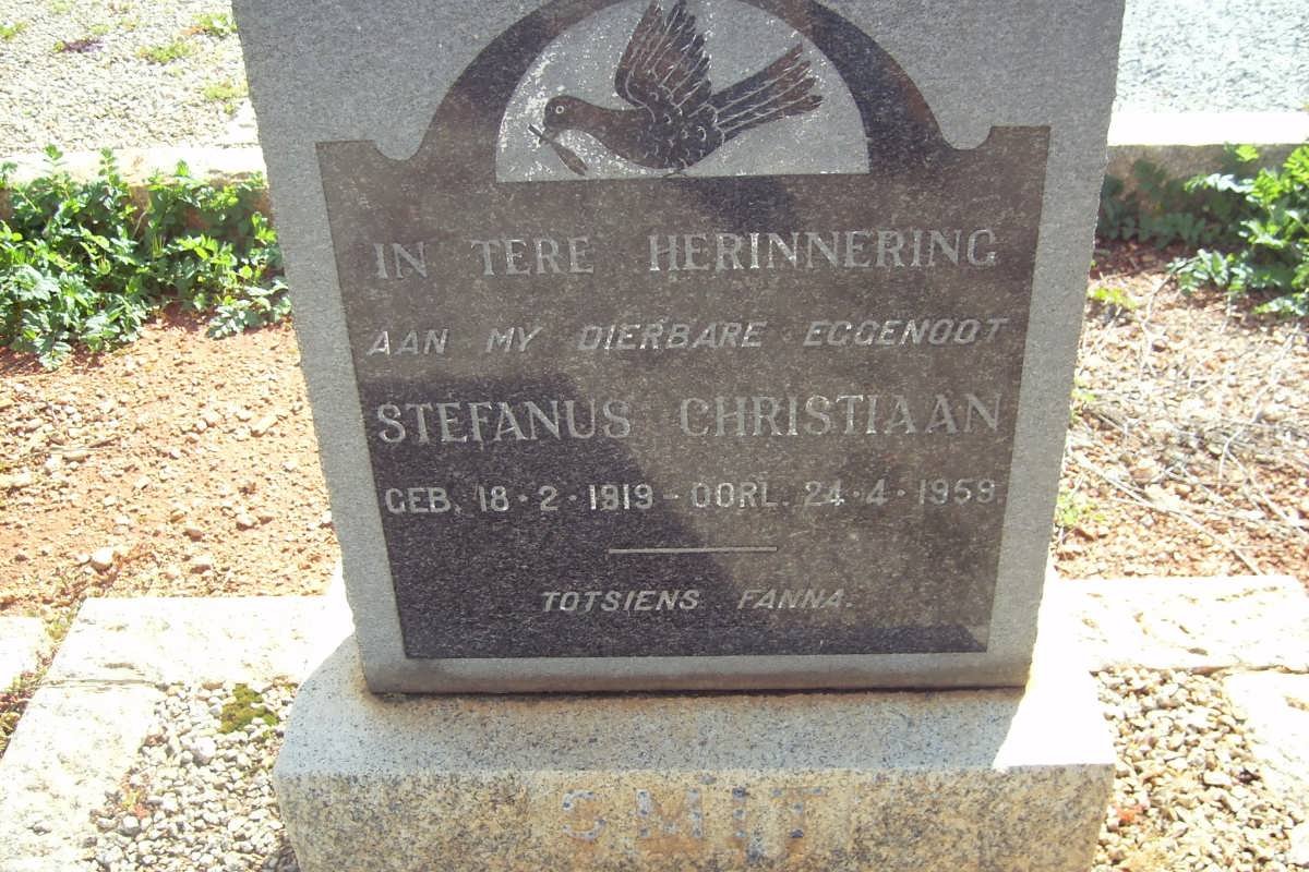 SMIT Stefanus Christiaan 1919-1959