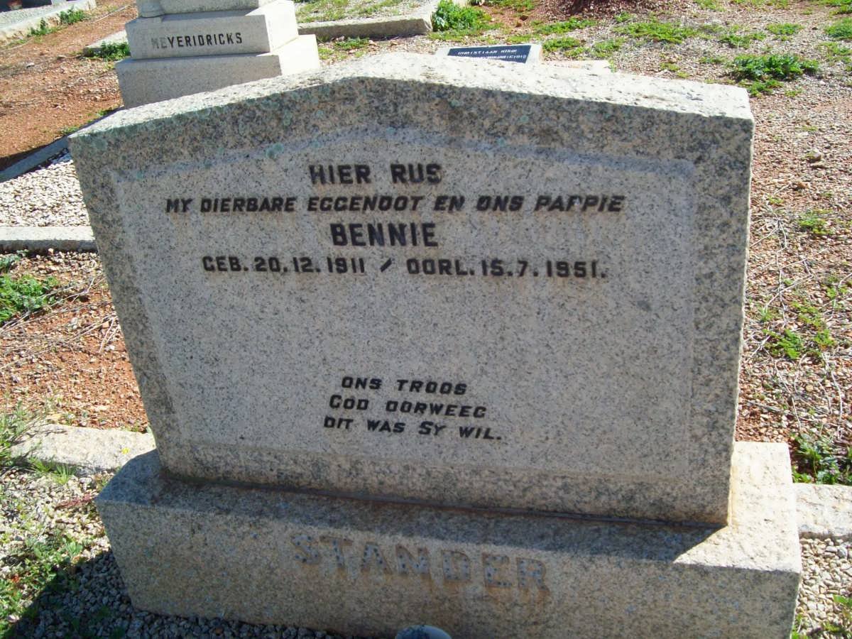 STANDER Bennie 1911-1951