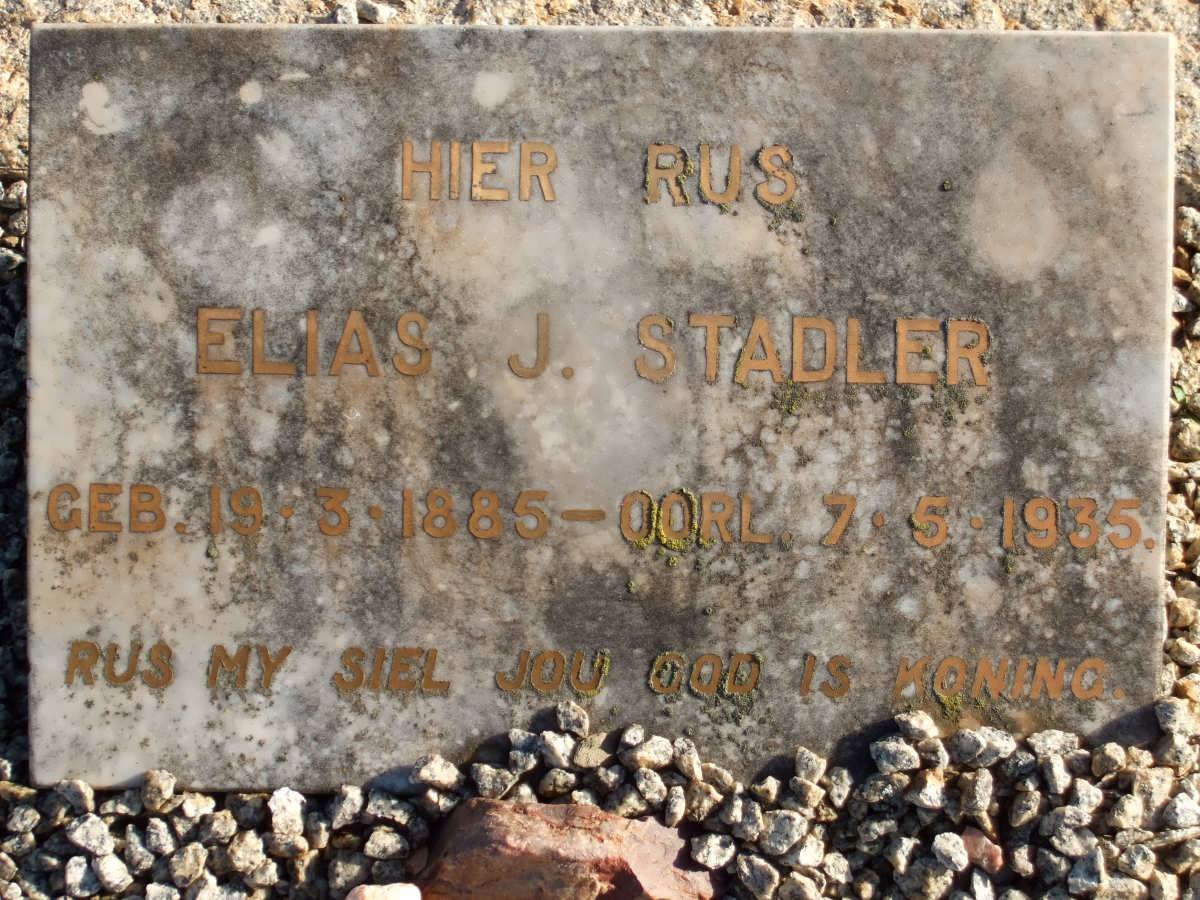 STADLER Elias J. 1885-1935