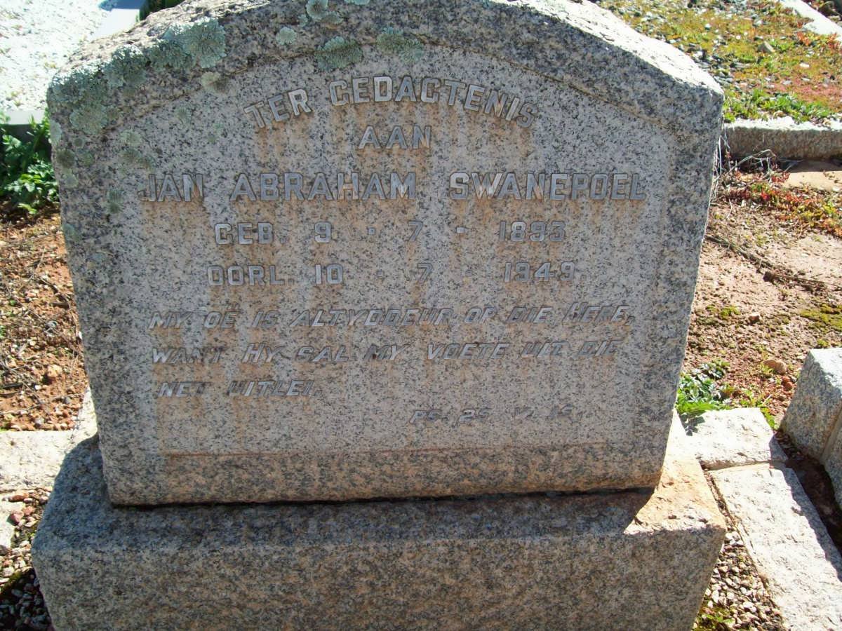 SWANEPOEL Jan Abraham 1895-1949