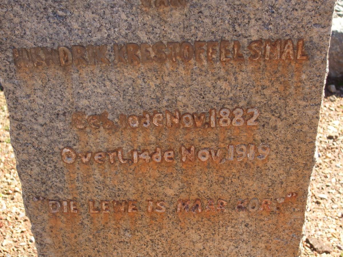 SMAL Hendrik Krestoffel 1882-1919