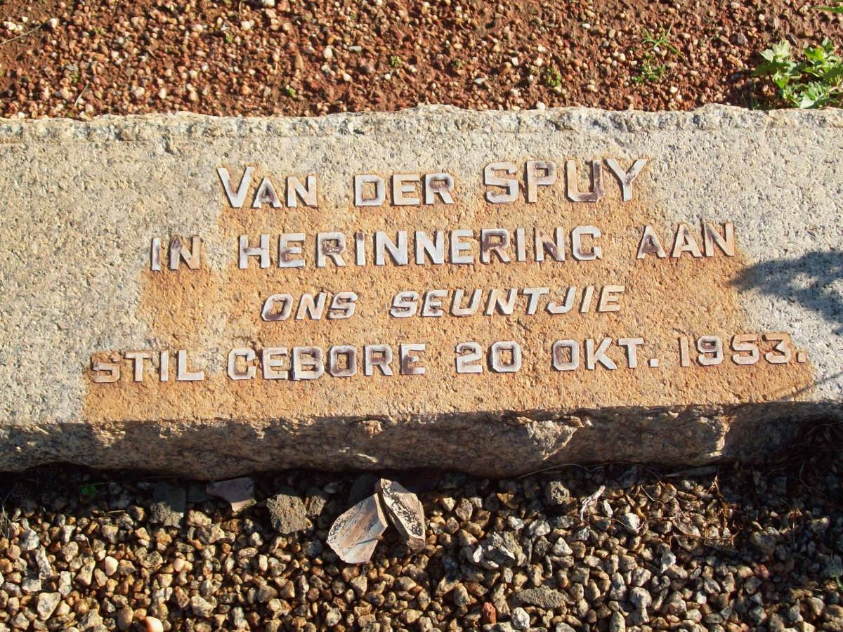 SPUY, van der 1953-1953