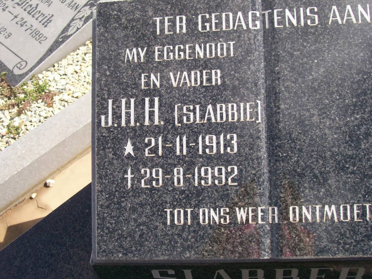 SLABBERT J.H.H. 1913-1992