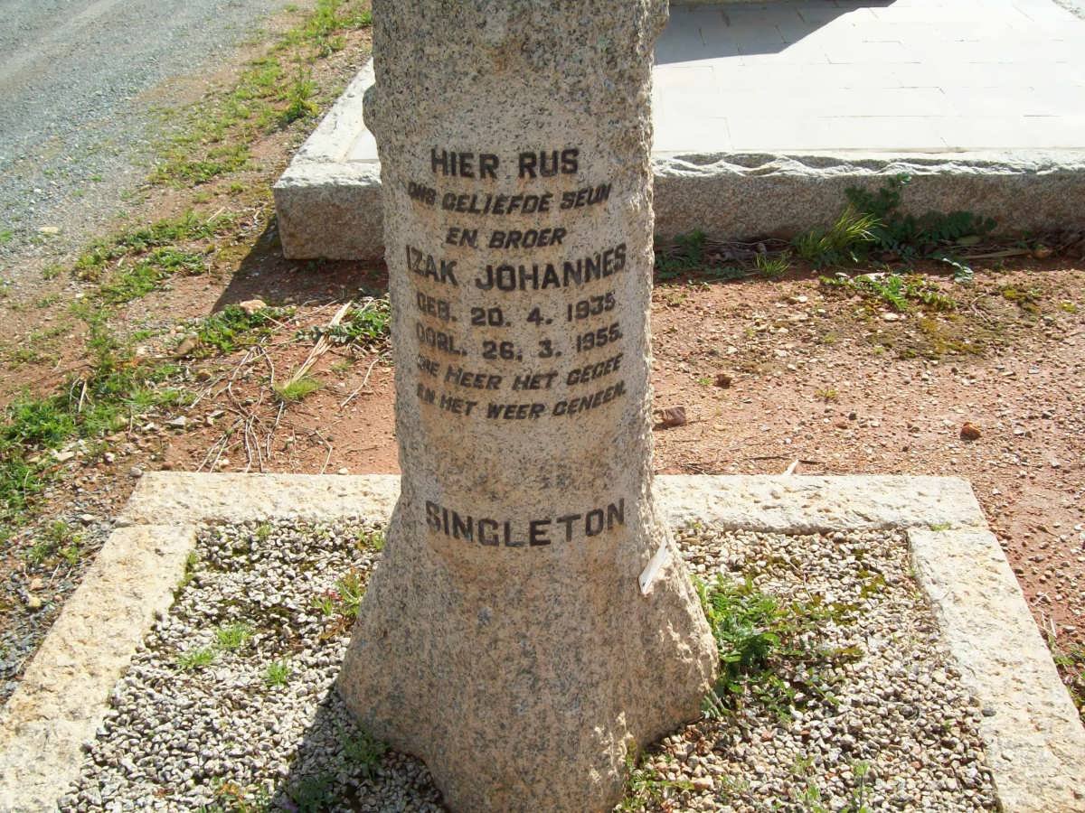 SINGLETON Izak Johannes 1935-1955