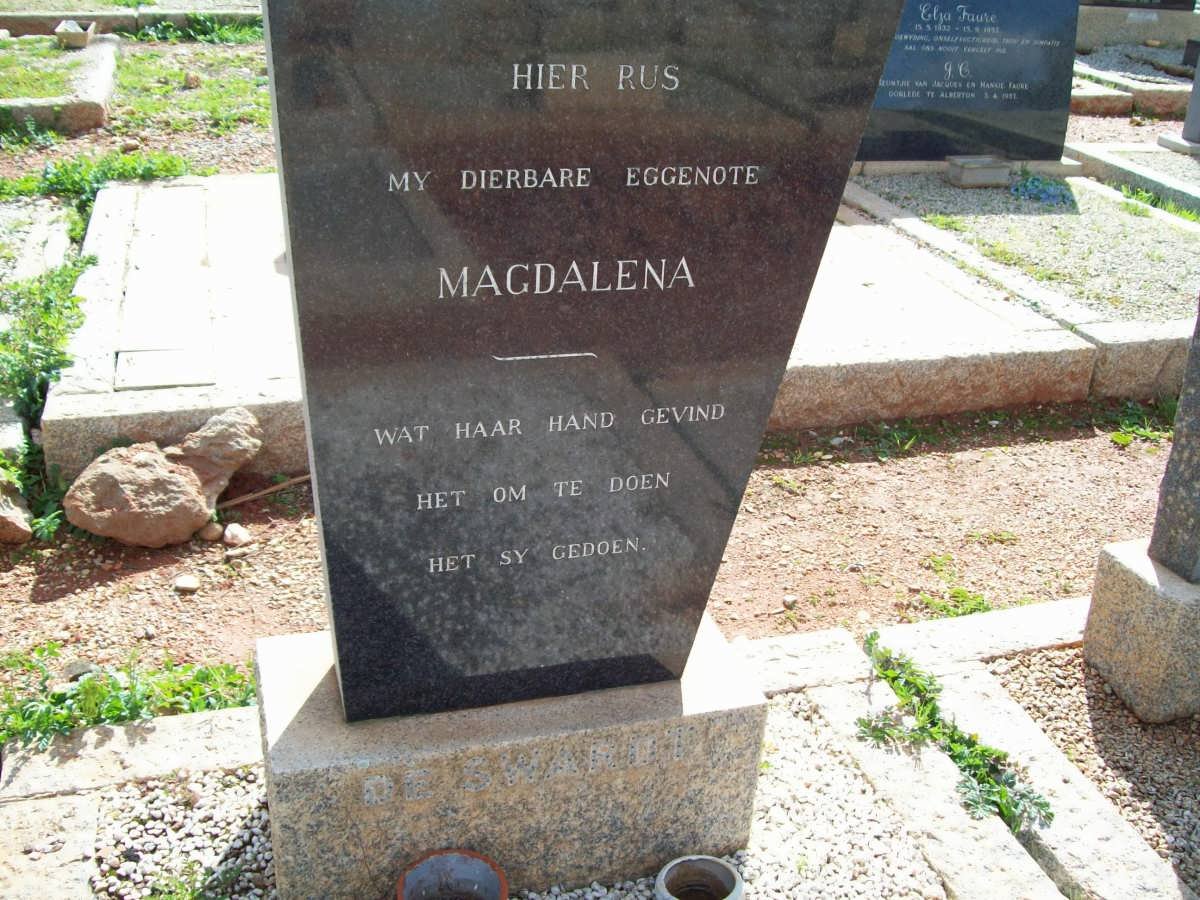 SWARDT Magdalena, de