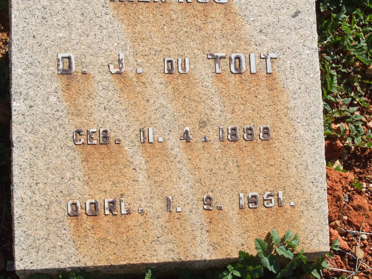 TOIT D.J., du 1888-1951