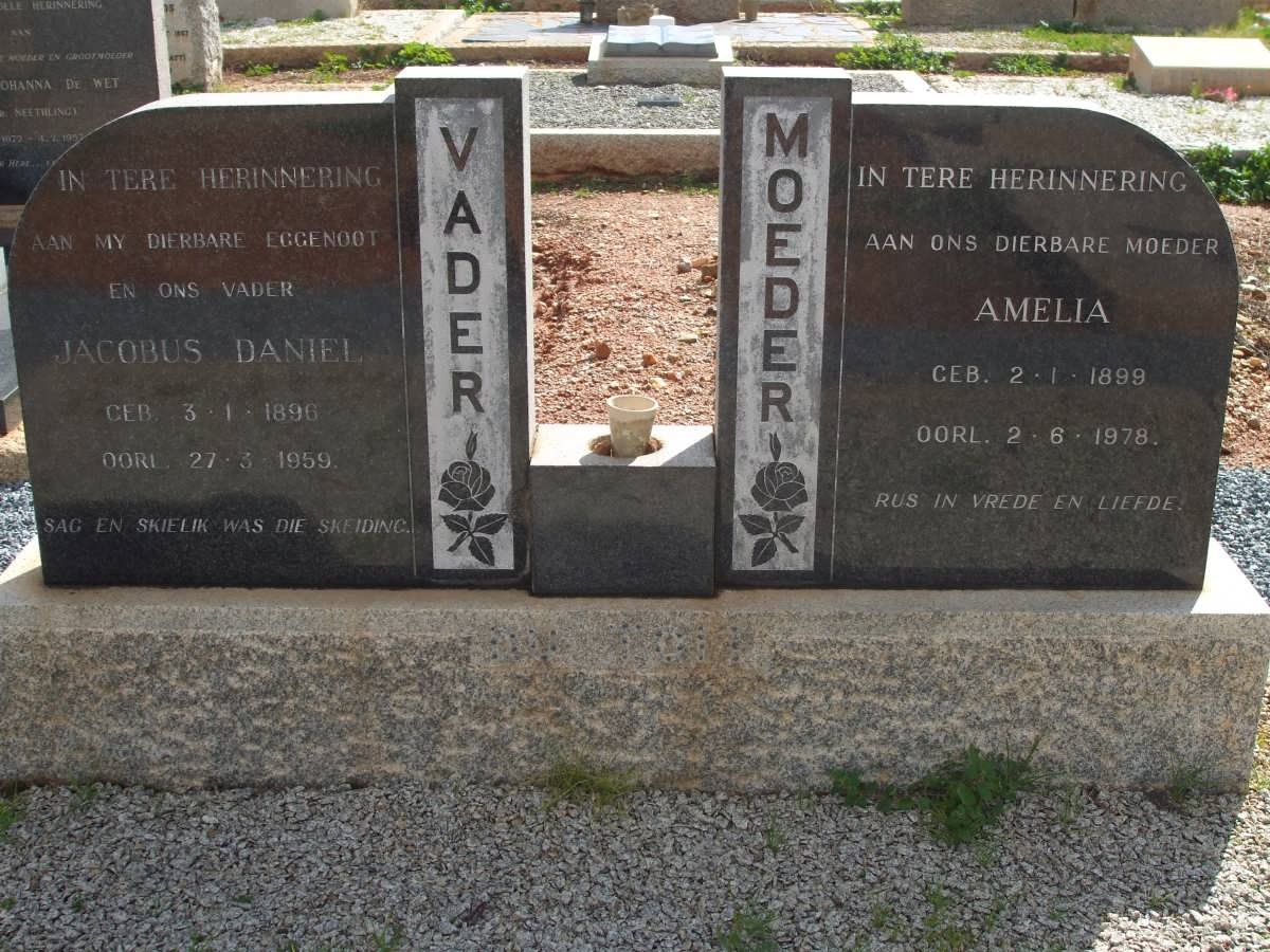 TOIT Jacobus Daniel, du 1896-1959 &amp; Amelia 1899-1978