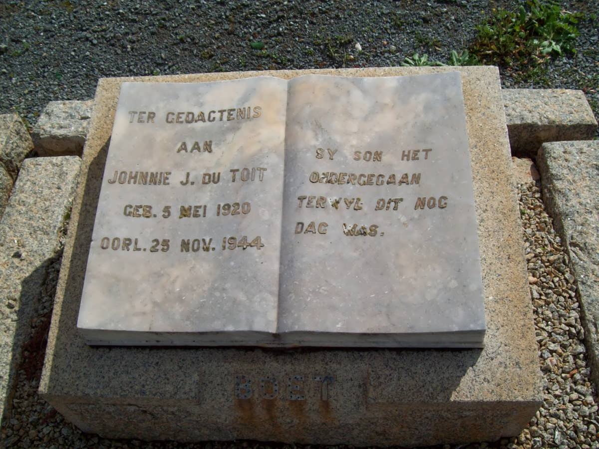 TOIT Johnnie J., du 1920-1944