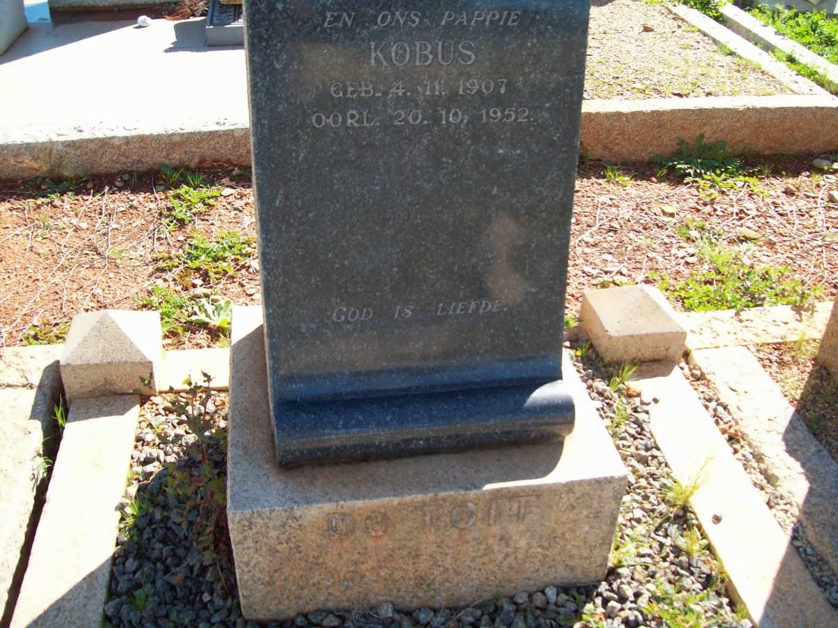 TOIT Kobus, du 1907-1952