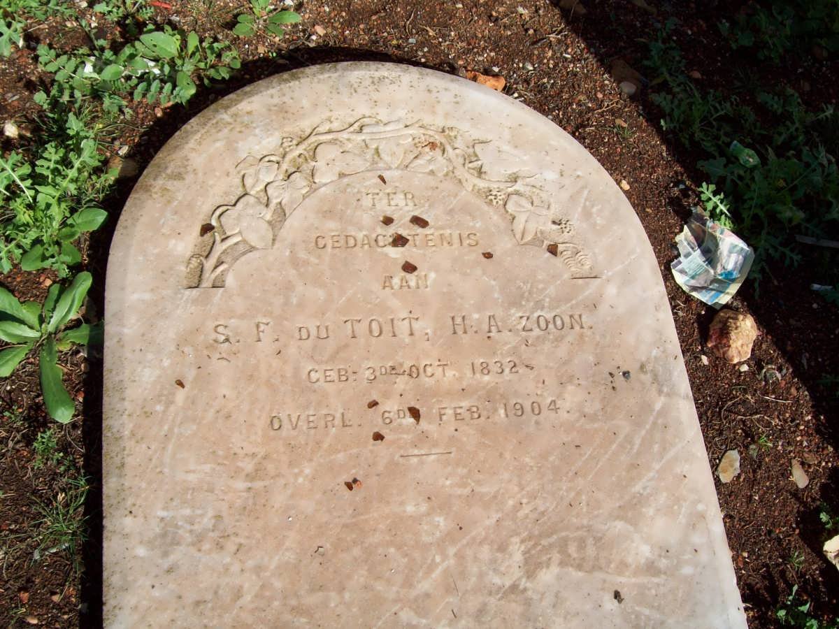 TOIT S.F., du 1832-1904