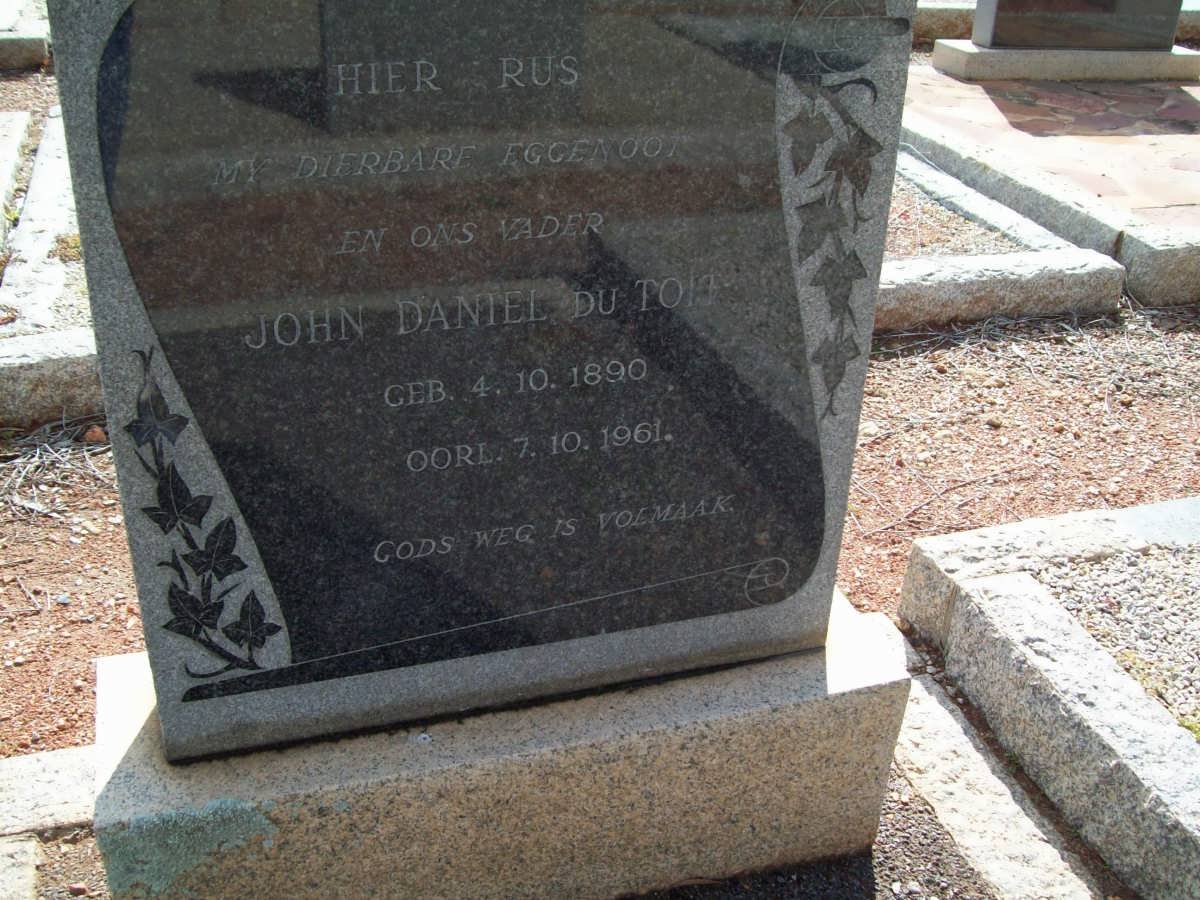 TOIT John Daniel, du 1890-1961