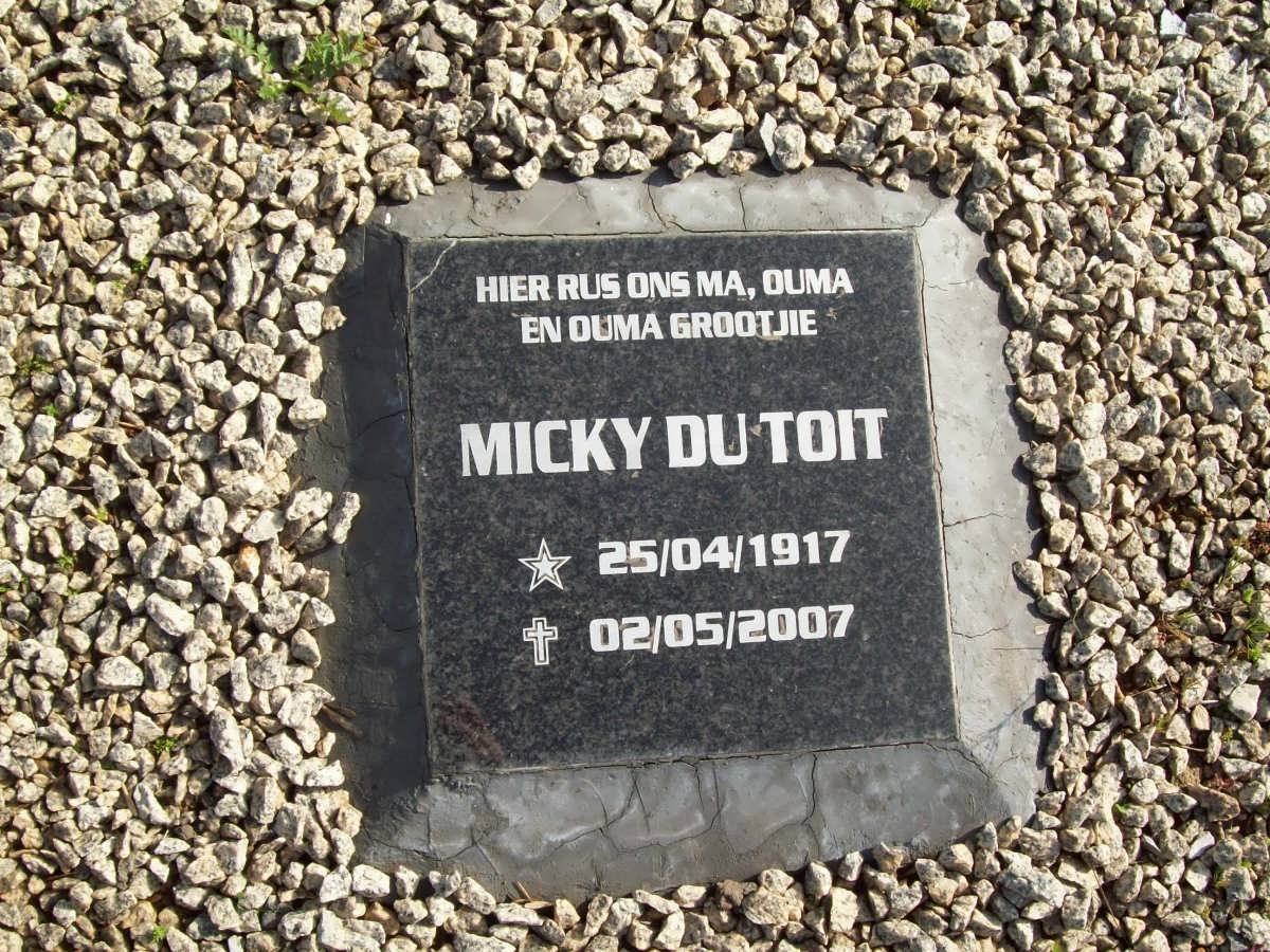 TOIT Micky, du 1917-2007