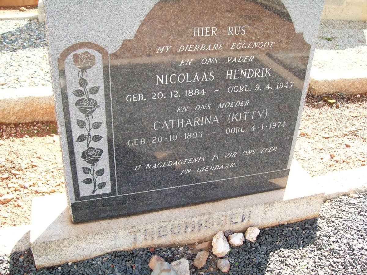THEUNISSEN Nicolaas Hendrik 1884-1947 &amp; Catharina 1893-1974
