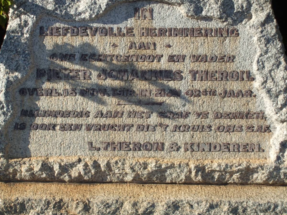 THERON Pieter Johannes -1918