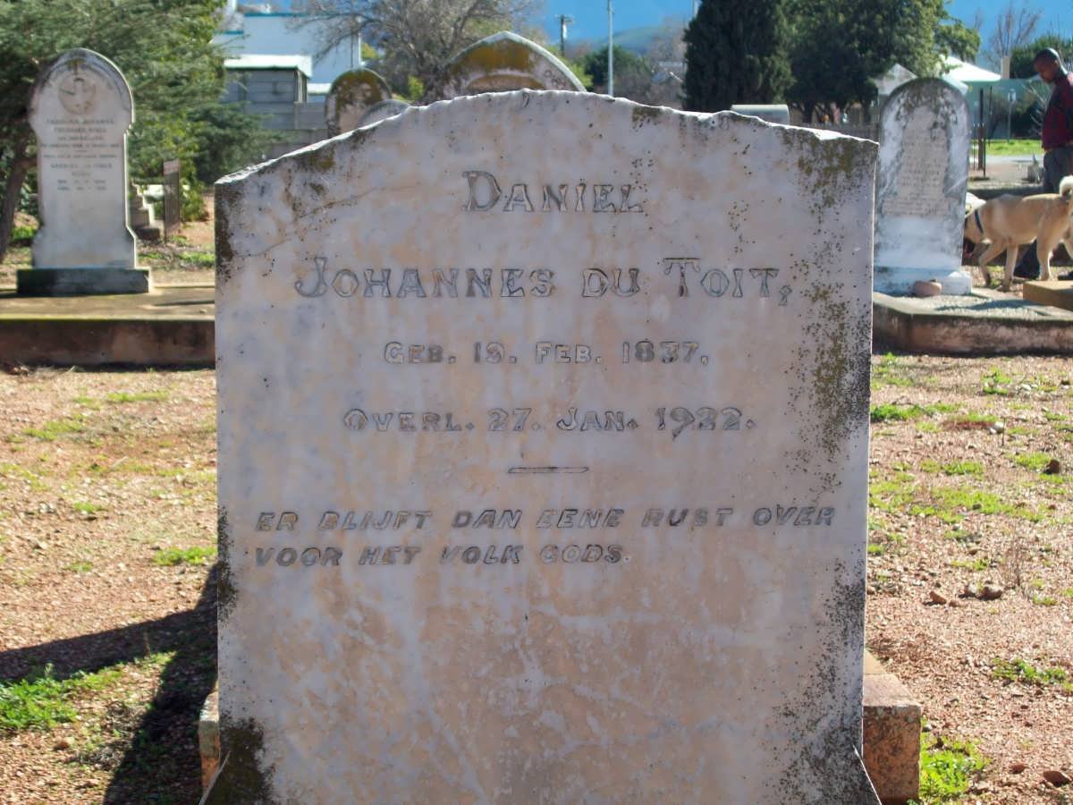 TOIT Daniel Johannes, du 1837-1932