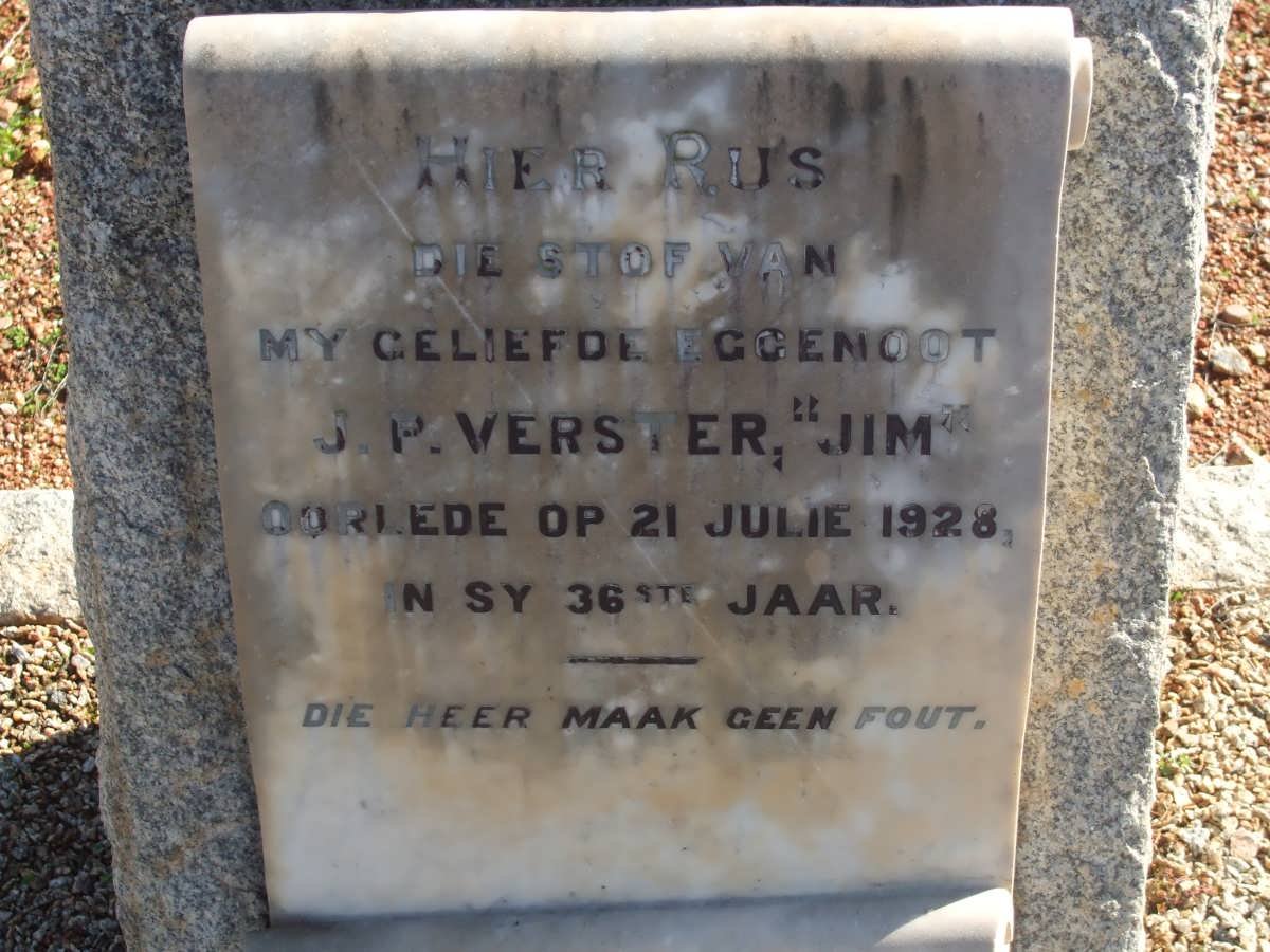 VERSTER J.P. -1928