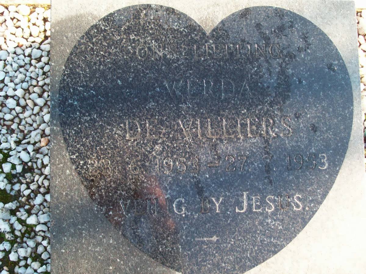 VILLIERS Werda, de 1953-1953