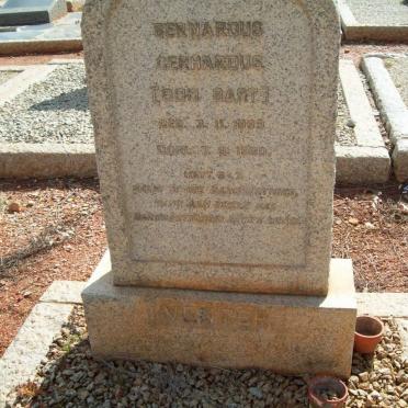 VENTER Bernardus Gerhardus 1883-1960