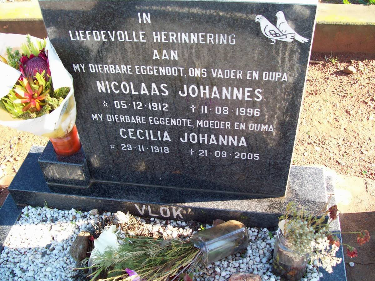 VLOK Nicolaas Johannes 1912-1996 &amp; Cecilia Johanna 1918-2005