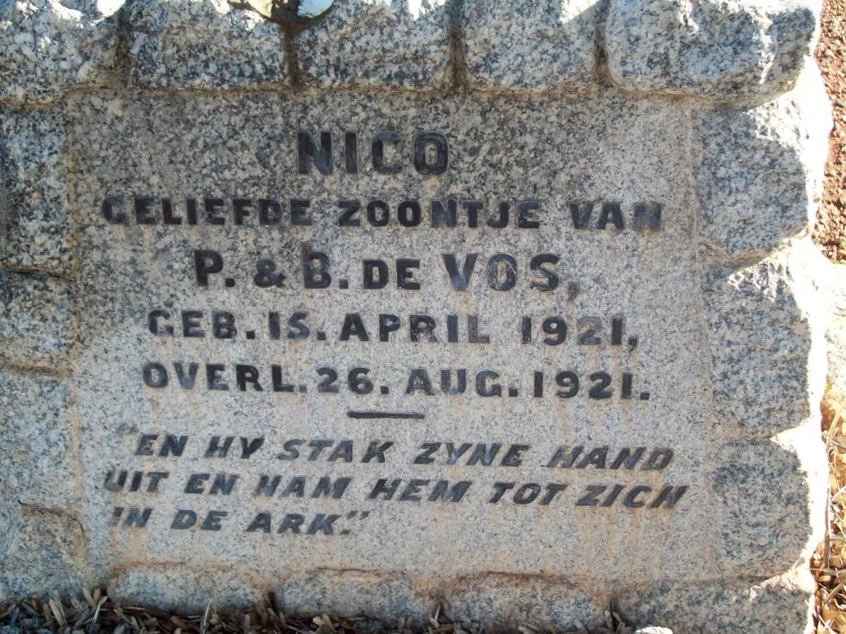 VOS Nico, de 1921-1921