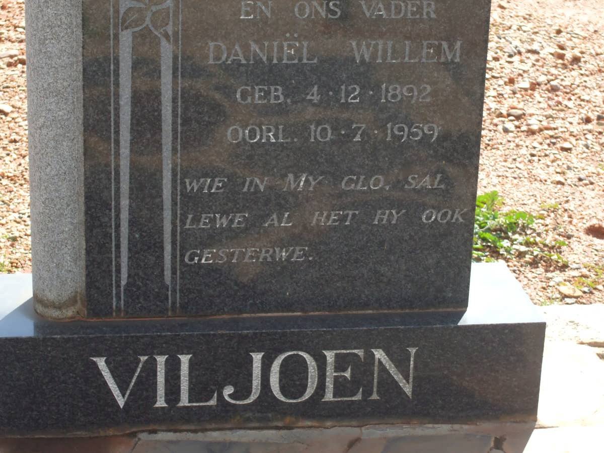 VILJOEN Daniel Willem 1892-1959