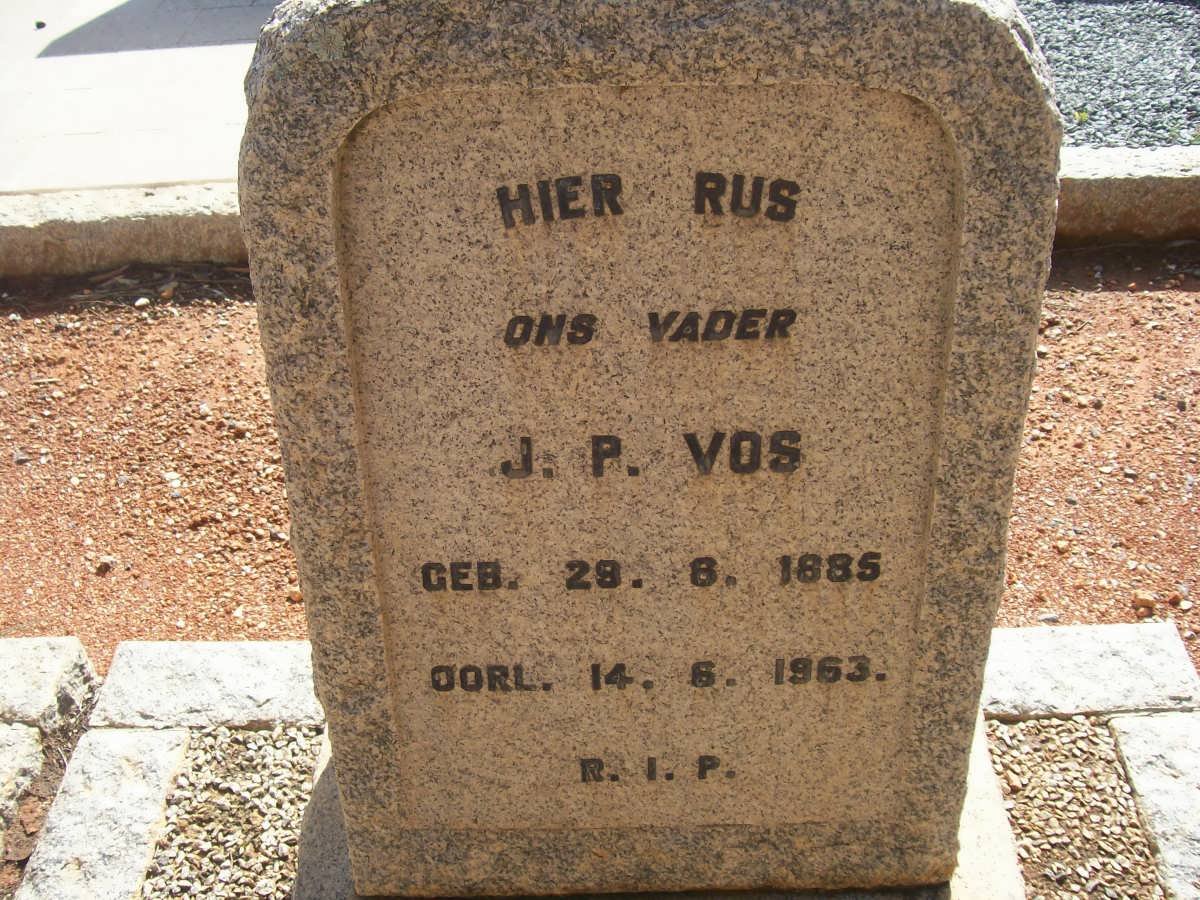 VOS J.P. 1885-1963
