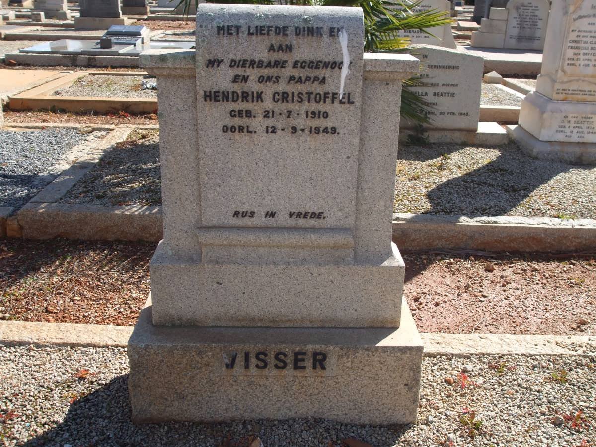 VISSER Hendrik Cristoffel 1910-1949