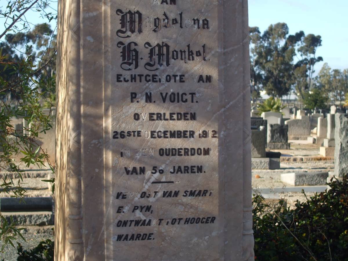 VOIGT Pieter -1940 &amp; Magdalena H. nee MORKEL -1912