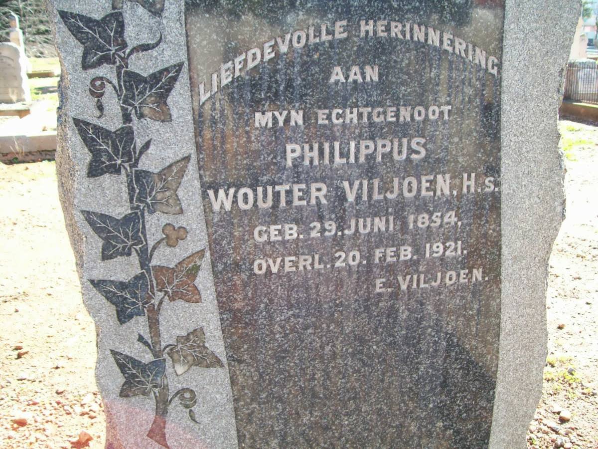 VILJOEN Philippus Wouter 1854-1921