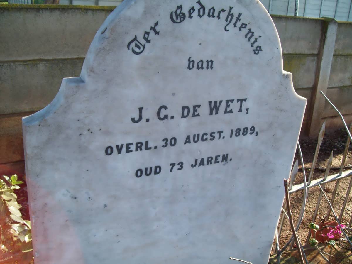 WET J.G., de -1889