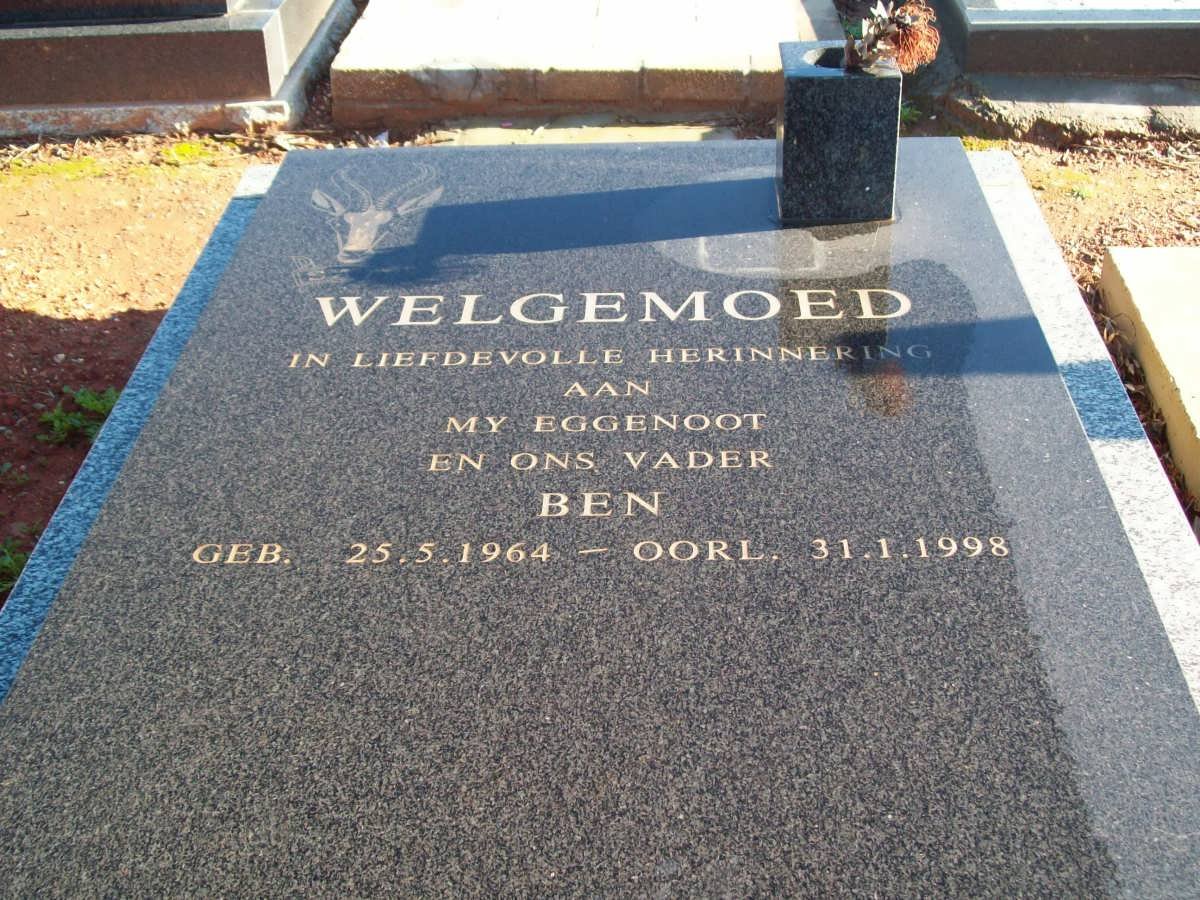 WELGEMOED Ben 1964-1998