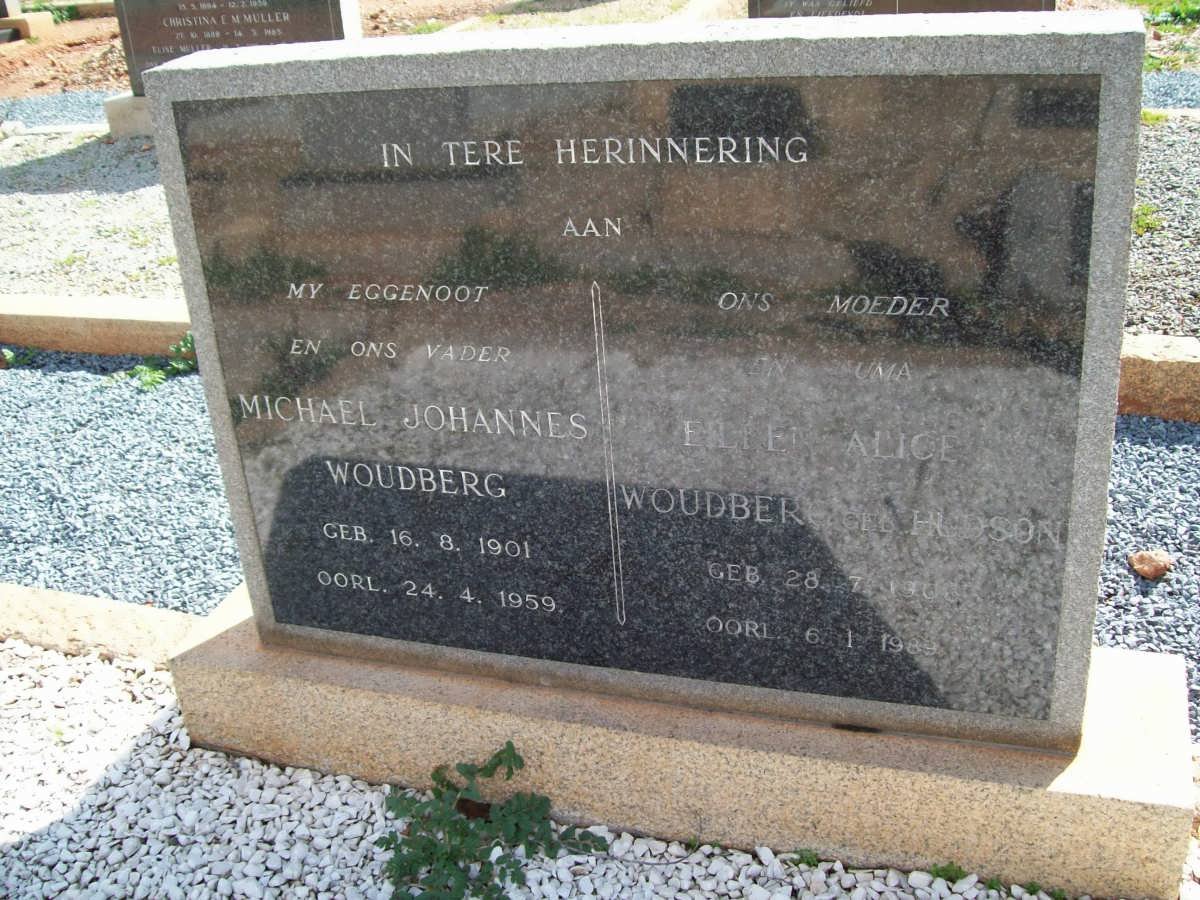 WOUDBERG Michael Johannes 1901-1959 &amp; Ellen  Alice HUDSON 190?-1989