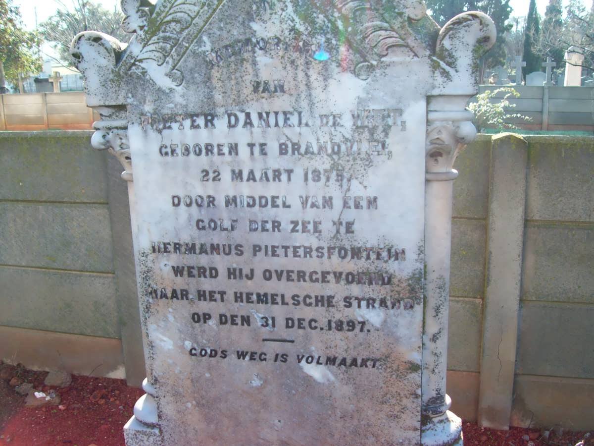 WET Pieter Daniel, de 1875-1897