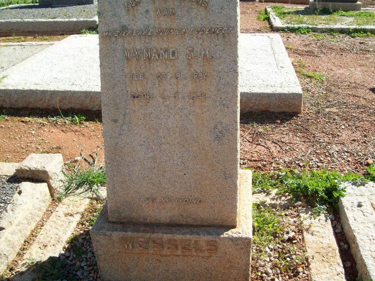 WESSELS Wynand S.M. 1894-1951