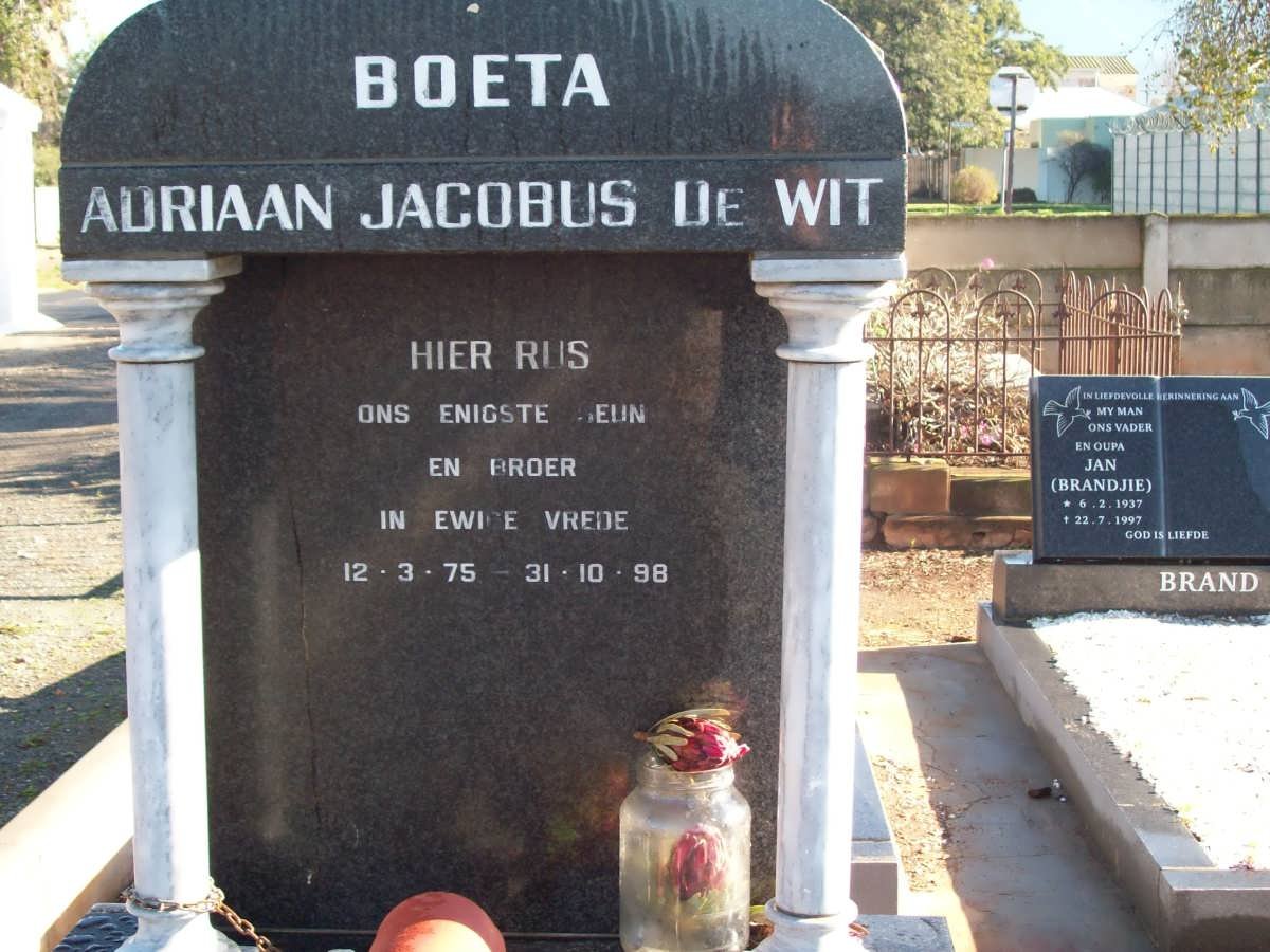 WIT Adriaan Jacobus, de 1975-1998