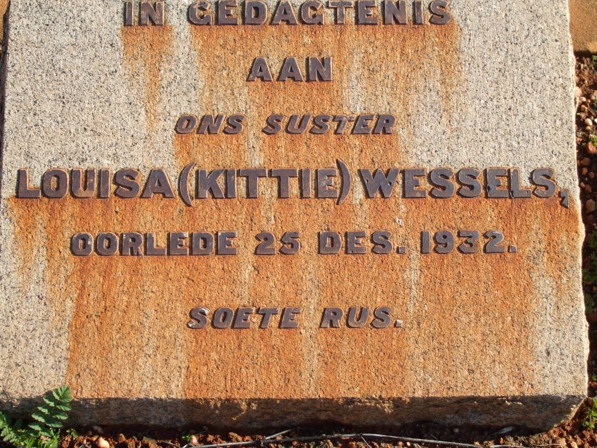WESSELS Louisa -1932