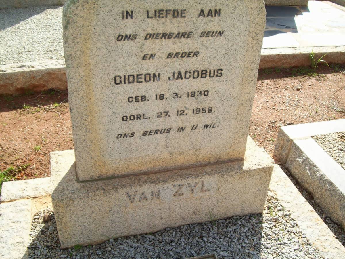 ZYL Gideon Jacobus, van 1930-1956